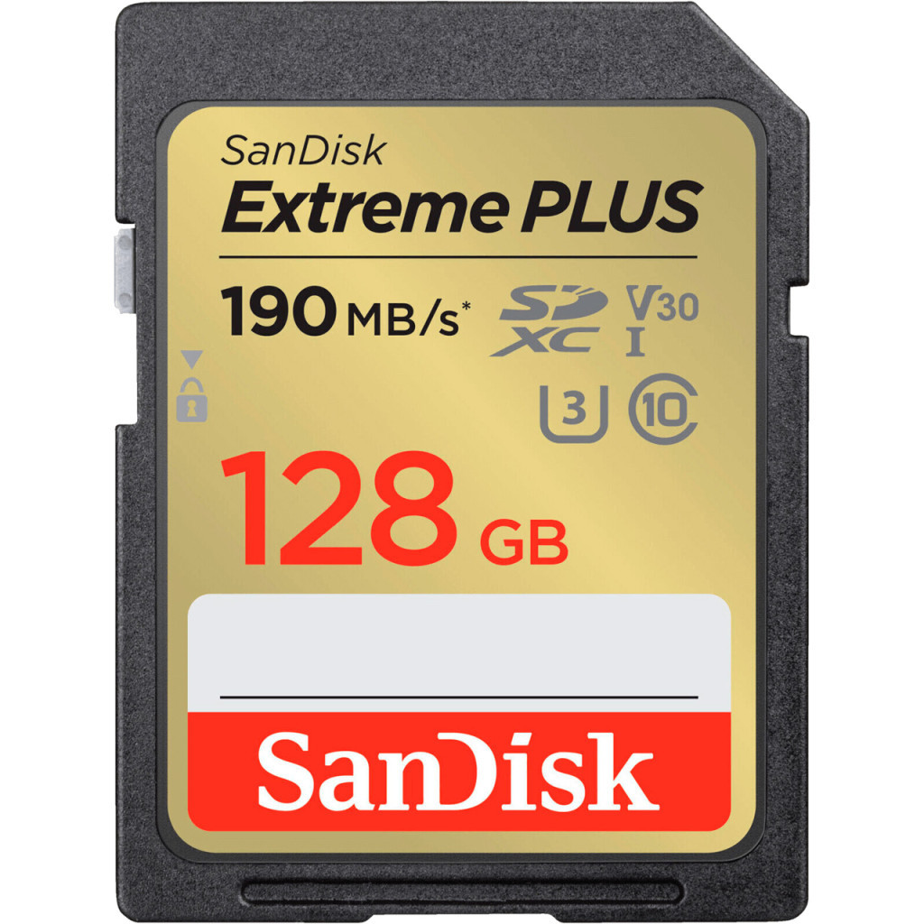 Карта пам'яті SanDisk 128GB SDXC class 10 UHS-I U3 4K Extreme Plus (SDSDXWA-128G-GNCIN) - зображення 1