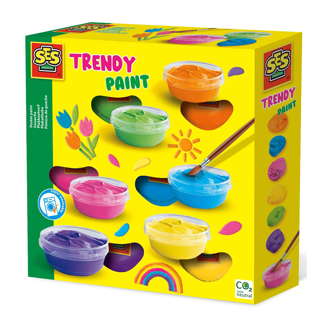 Гуашеві фарби Ses Трендові кольори 6 кол. (00362) - зображення 1