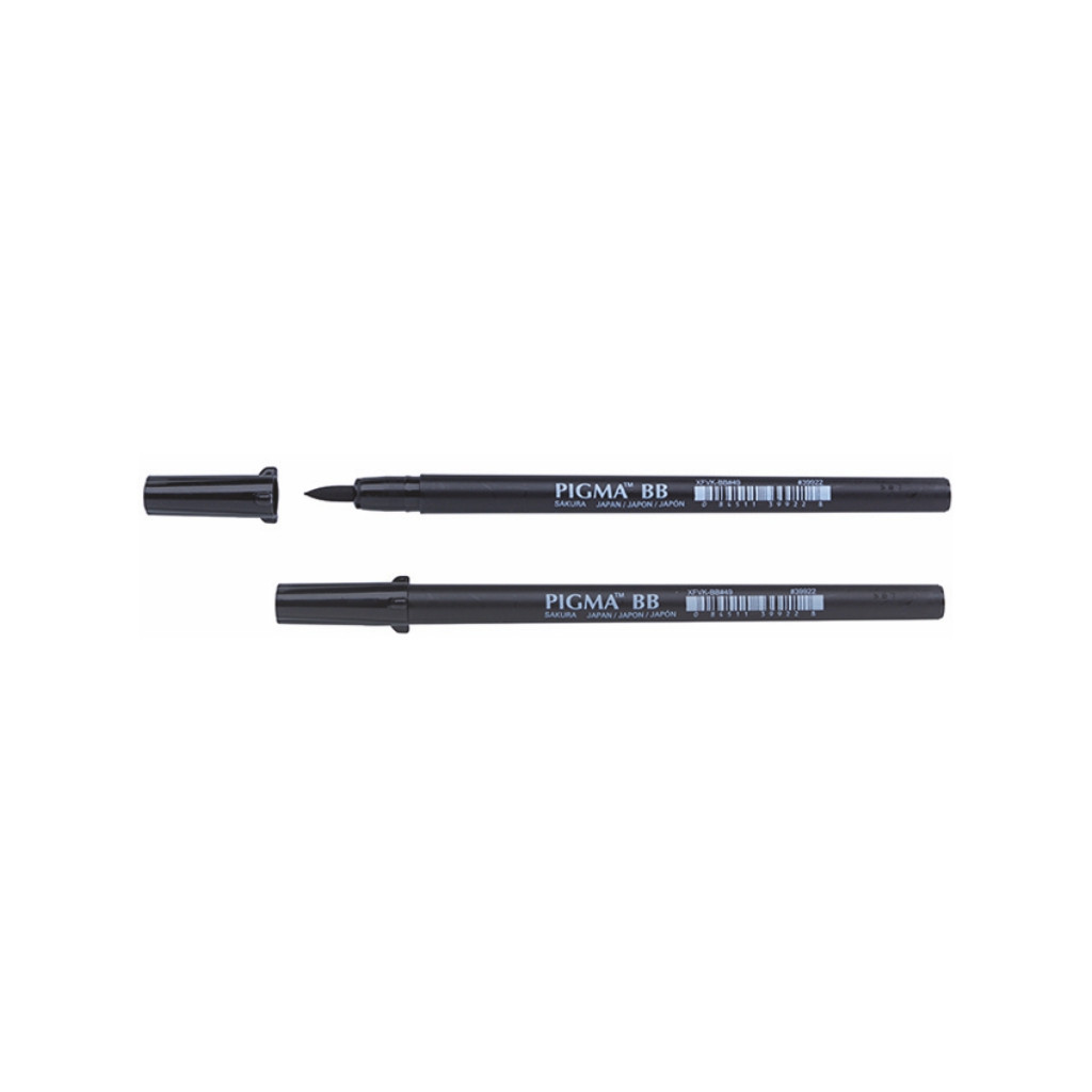 Лайнер Sakura PIGMA PEN Brush BB, Чорний (084511399228) - зображення 1