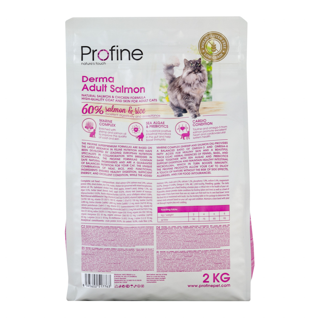 Сухий корм для кішок Profine Cat Derma з лососем і рисом 2 кг (8595602517763) - зображення 3