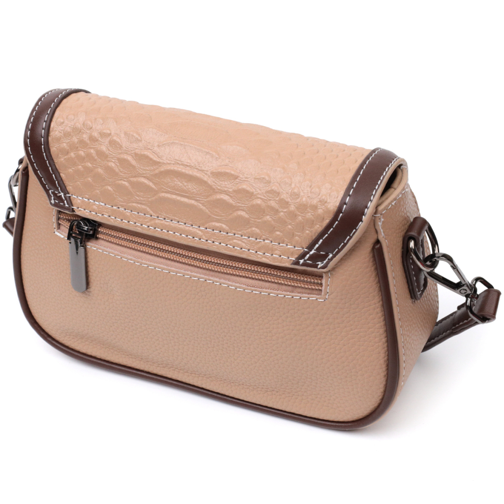 Сумка Vintage З натуральної шкіри Бежева (22373) - зображення 2