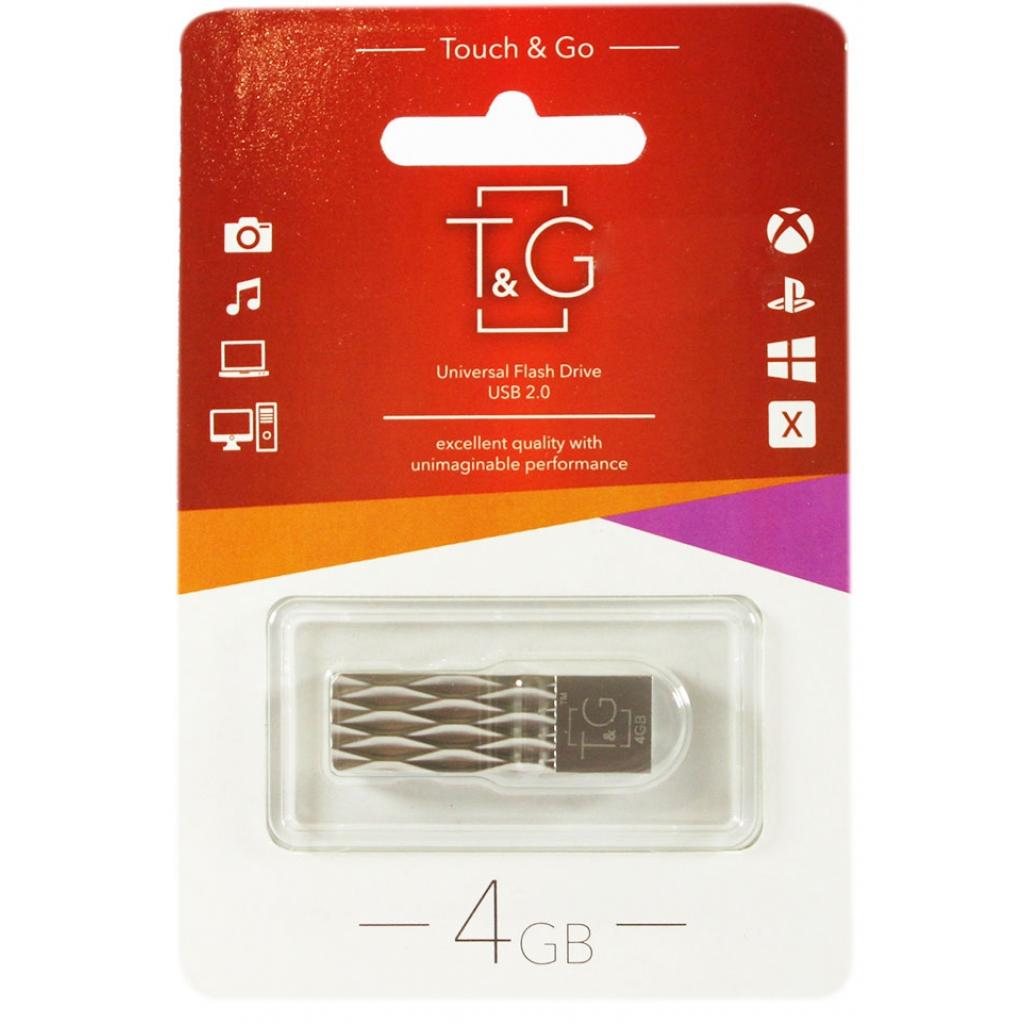 USB флеш накопичувач T&G 4GB 103 Metal Series Silver USB 2.0 (TG103-4G) - зображення 2