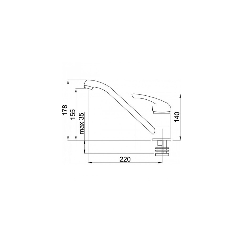 Змішувач Elleci Minerva titanium 73 - зображення 2