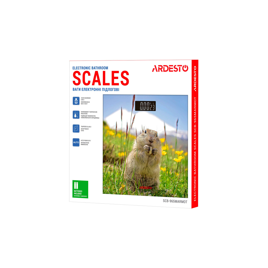 Ваги підлогові Ardesto SCB-965MARMOT - зображення 5