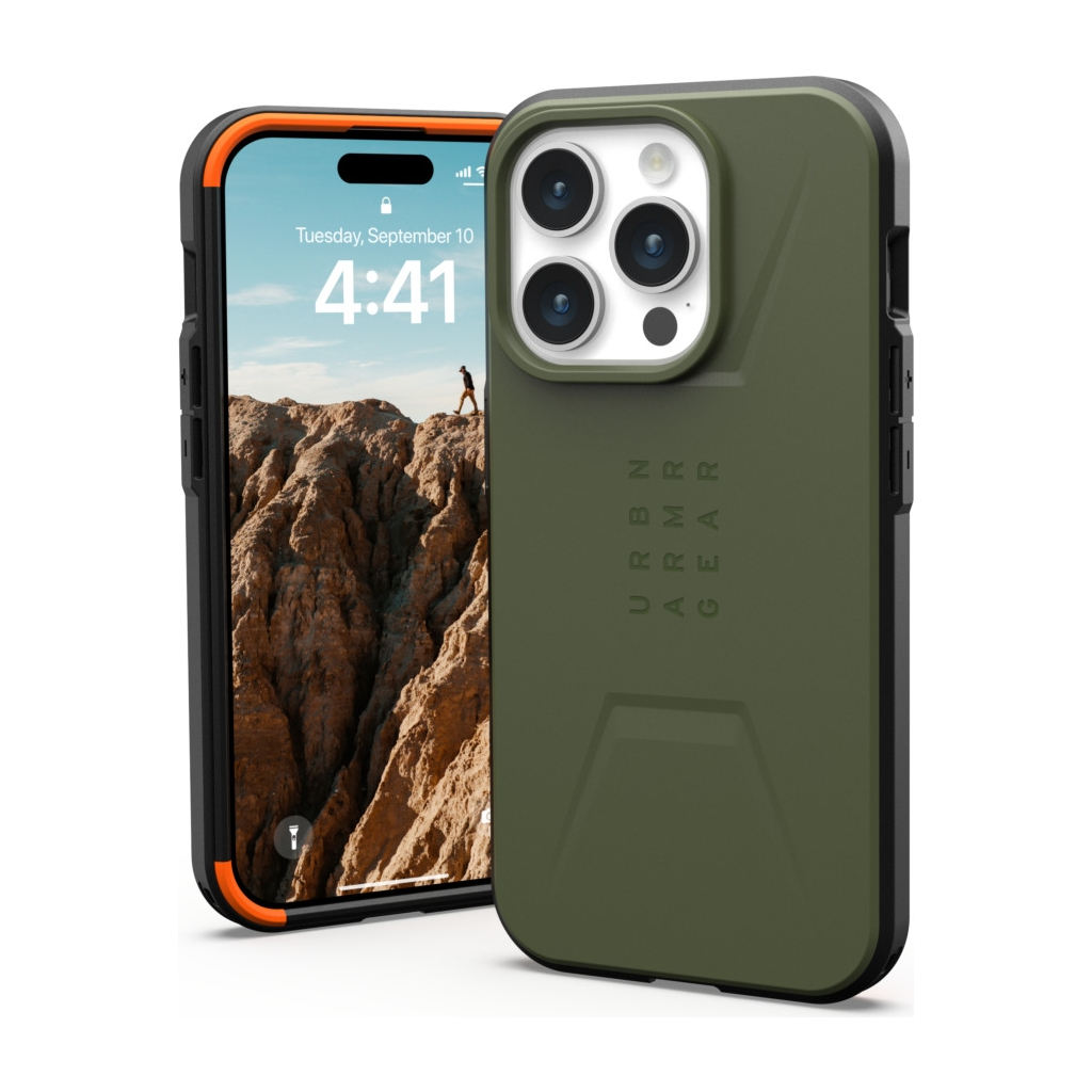 Чохол до мобільного телефона UAG Apple iPhone 15 Pro Civilian Magsafe, Olive Drab (114275117272) - зображення 10