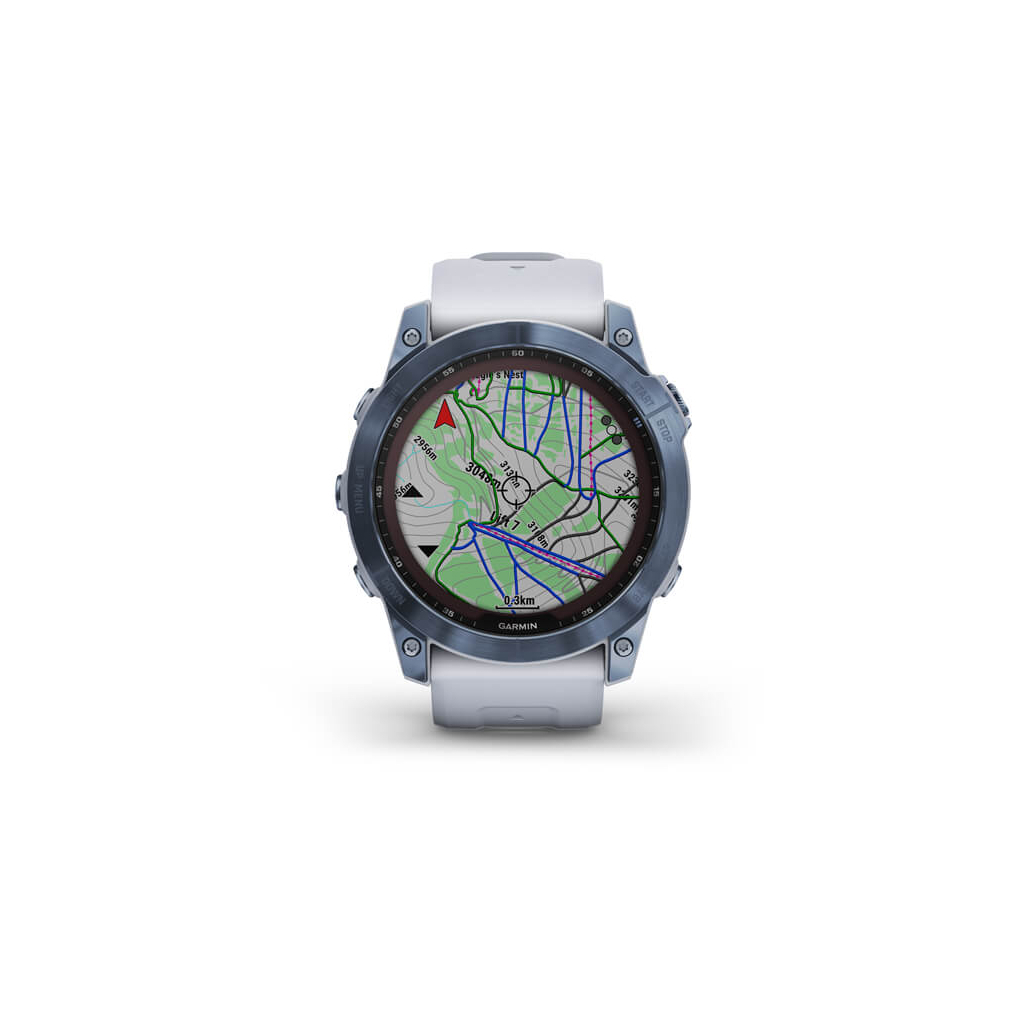 Смарт-годинник Garmin fenix 7X Sapph Sol Mineral Blue, GPS (010-02541-15) - зображення 4