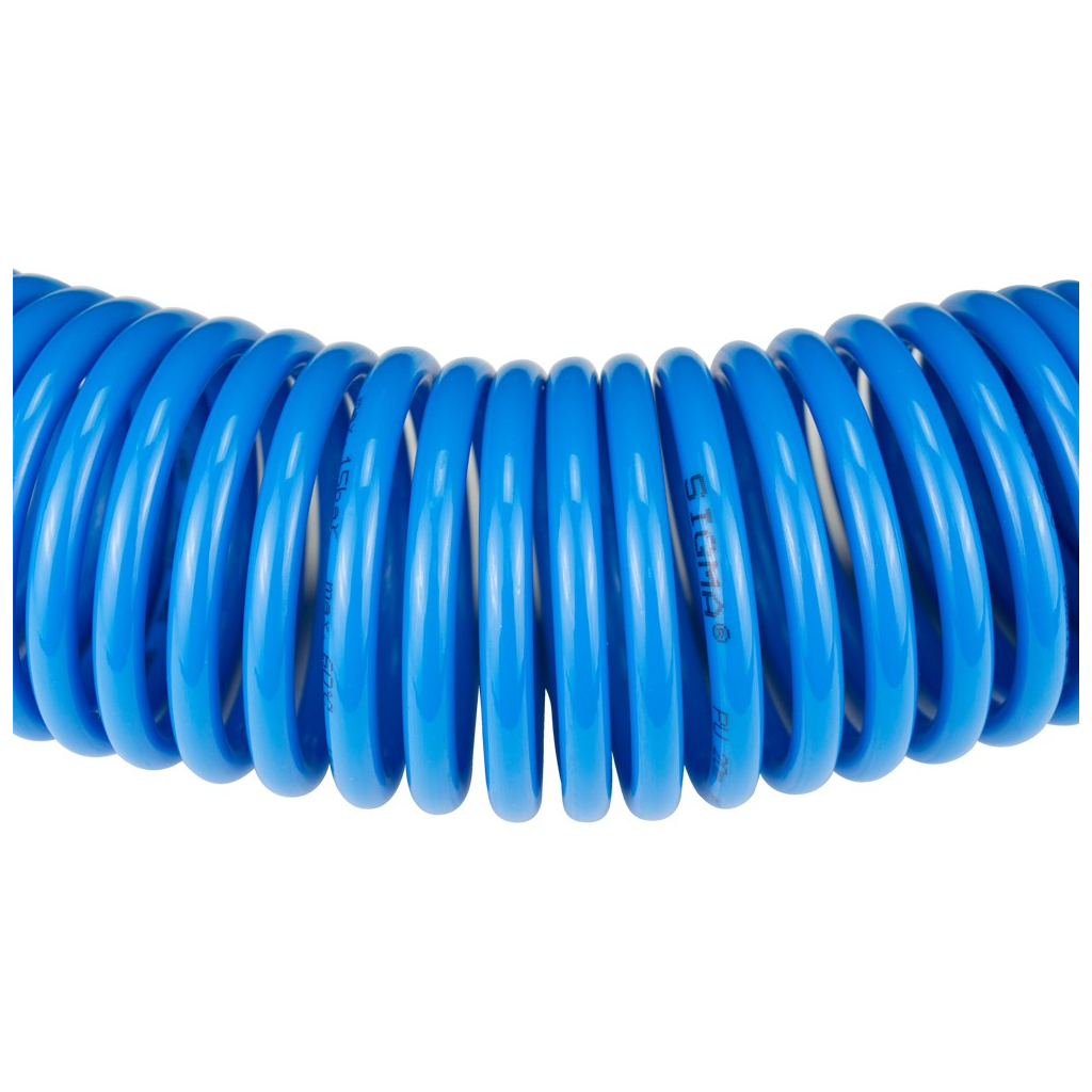 Пневматичний шланг Sigma спіральний поліуретановий (PU) 20м 5.5x8мм (7012041) - зображення 2