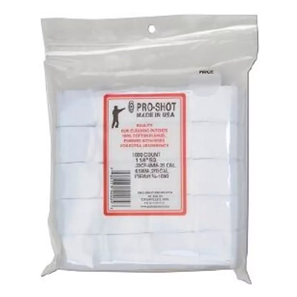 Патч для чищення зброї Pro-Shot 12-16 калібр 3" квадратний бавовна 500 шт/уп (3-500) - изображение 1