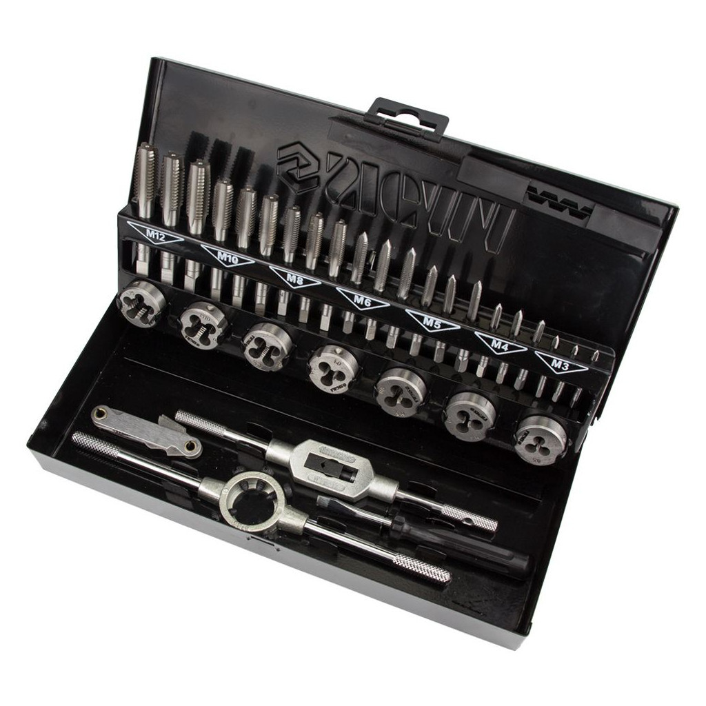 Набір мітчиків і плашок Sigma 32 предмети, металевий кейс (1643191) - зображення 2