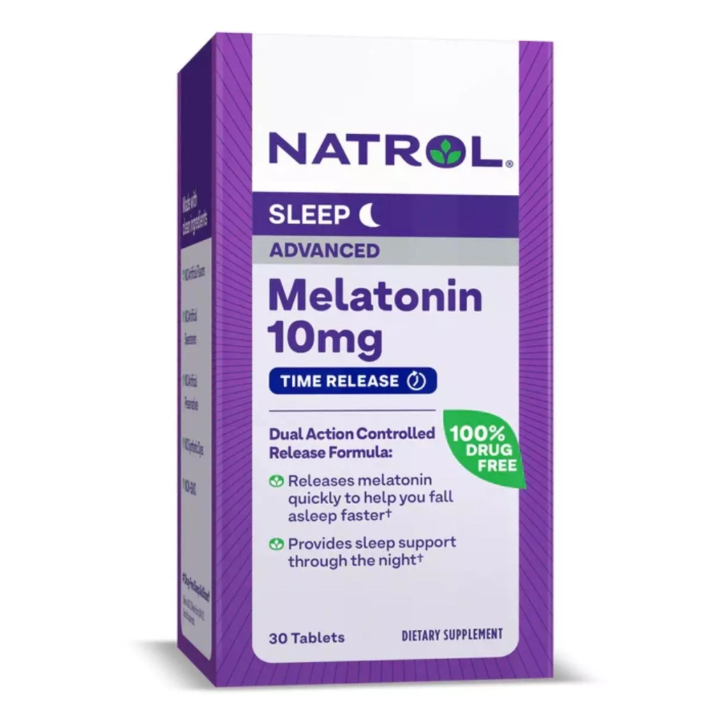 Амінокислота Natrol Мелатонін уповільненого вивільнення, 10 мг, Melatonin Advanced (NTL07171) - зображення 1