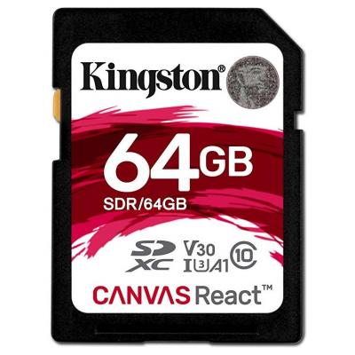 Карта пам'яті Kingston 64GB SDXC class 10 UHS-1 U3 (SDR/64GB) - зображення 1