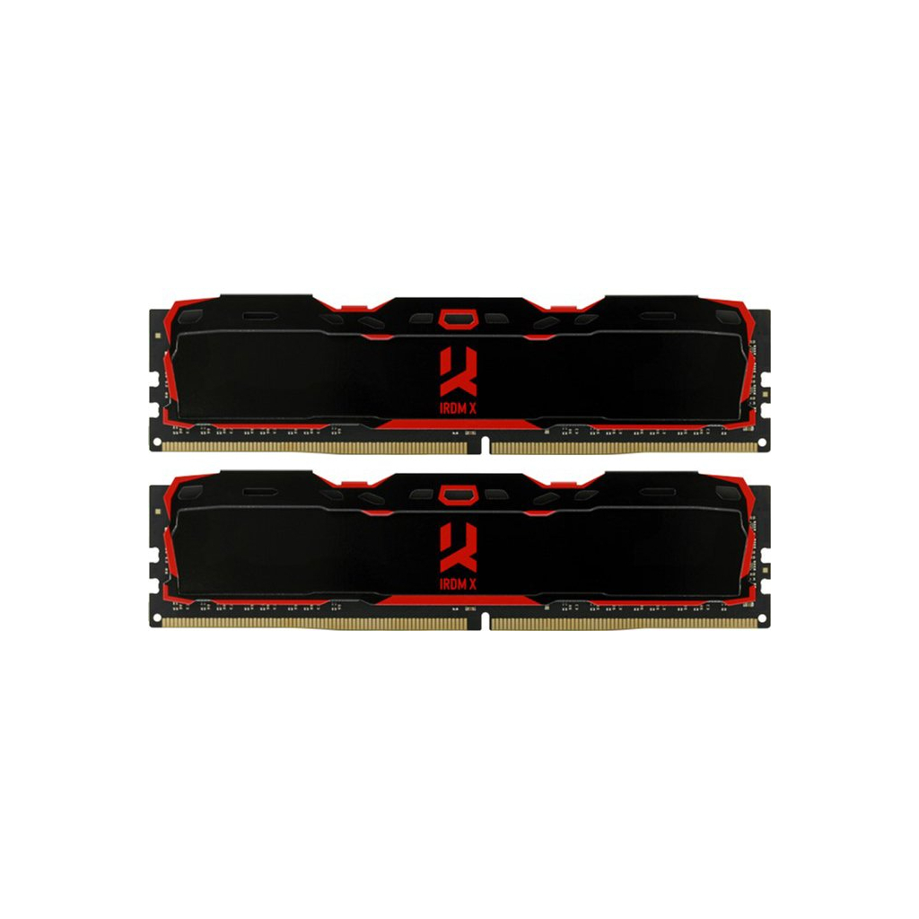 Модуль пам'яті для комп'ютера DDR4 32GB (2x16GB) 3200 MHz IRDM Black Goodram (IR-X3200D464L16A/32GDC) - зображення 1