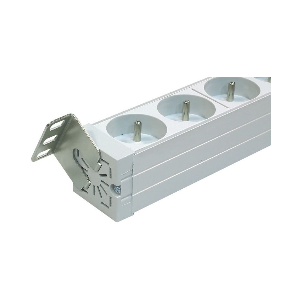 Силовий блок Zpas 19" 1U, 9хShuko, вилка С14 (W-LZ30-09-SU-000-K) - зображення 2