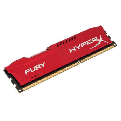 Модуль пам'яті для комп'ютера DDR4 8GB 3200 MHz HyperX FURY Red Kingston Fury (ex.HyperX) (HX432C18FR2/8) - зображення 2