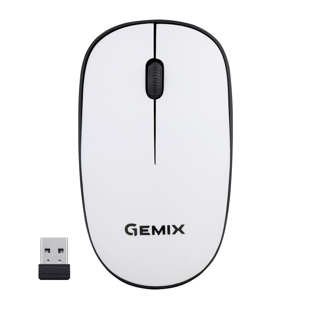 Мишка Gemix GM195 Wireless White (GM195Wh) - зображення 1