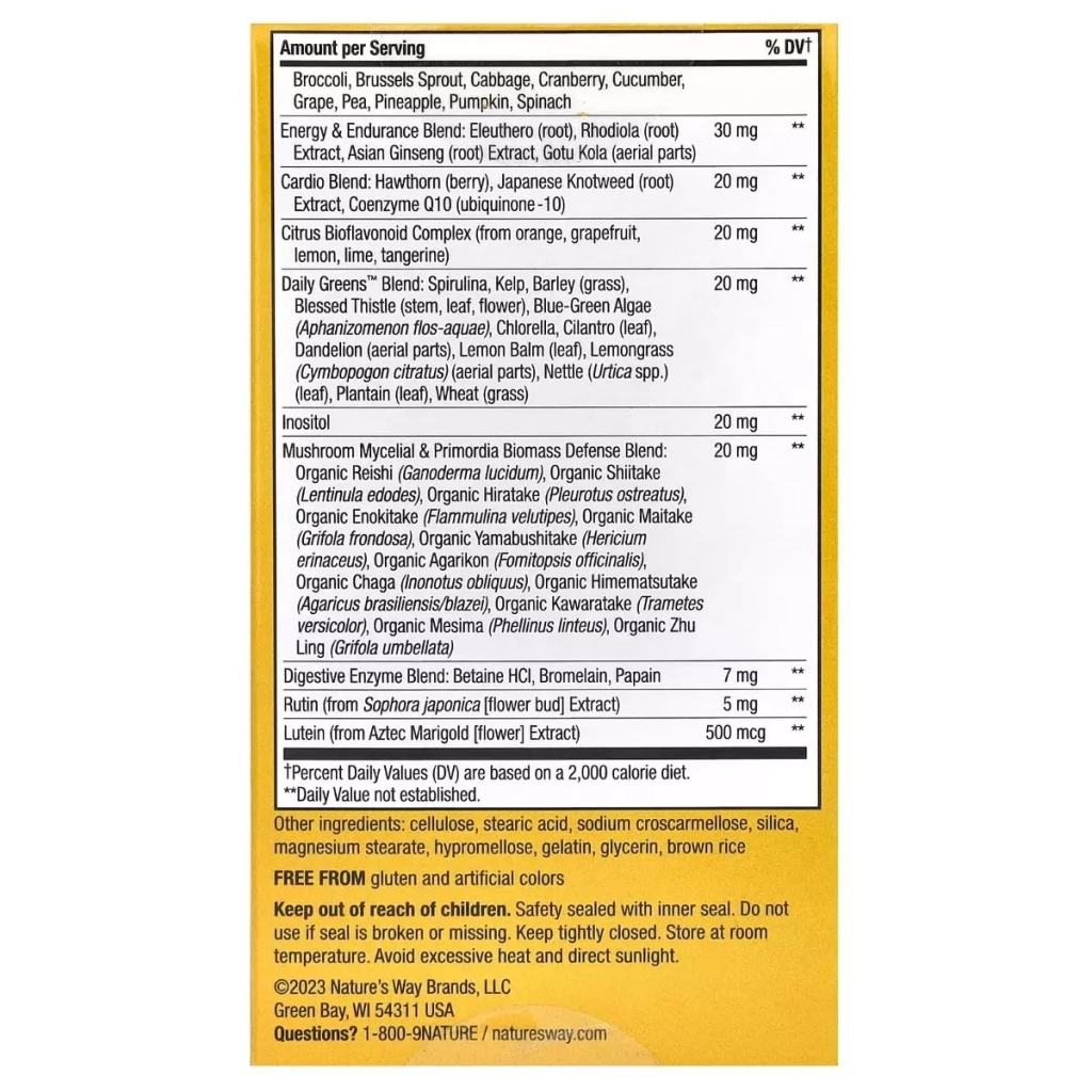 Мультивітамін Nature's Way Мультивітаміни ультра для Чоловіків, Alive! Men's Ultra Multivitamin, 60 (NWY-15685) - зображення 4