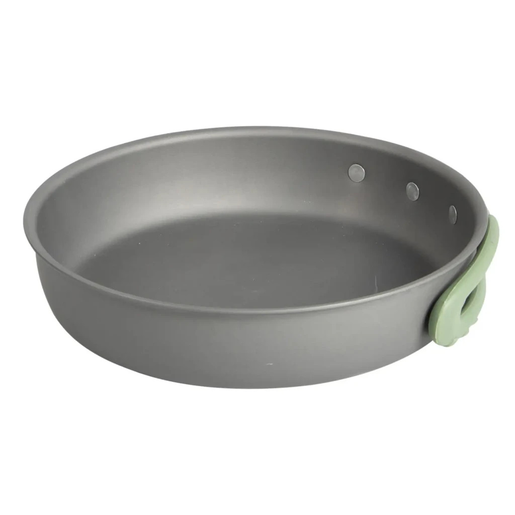 Набір туристичного посуду Bo-Camp Explorer XL Hard Anodized 4 предмети Сірий/Зелений (2200249) - зображення 6