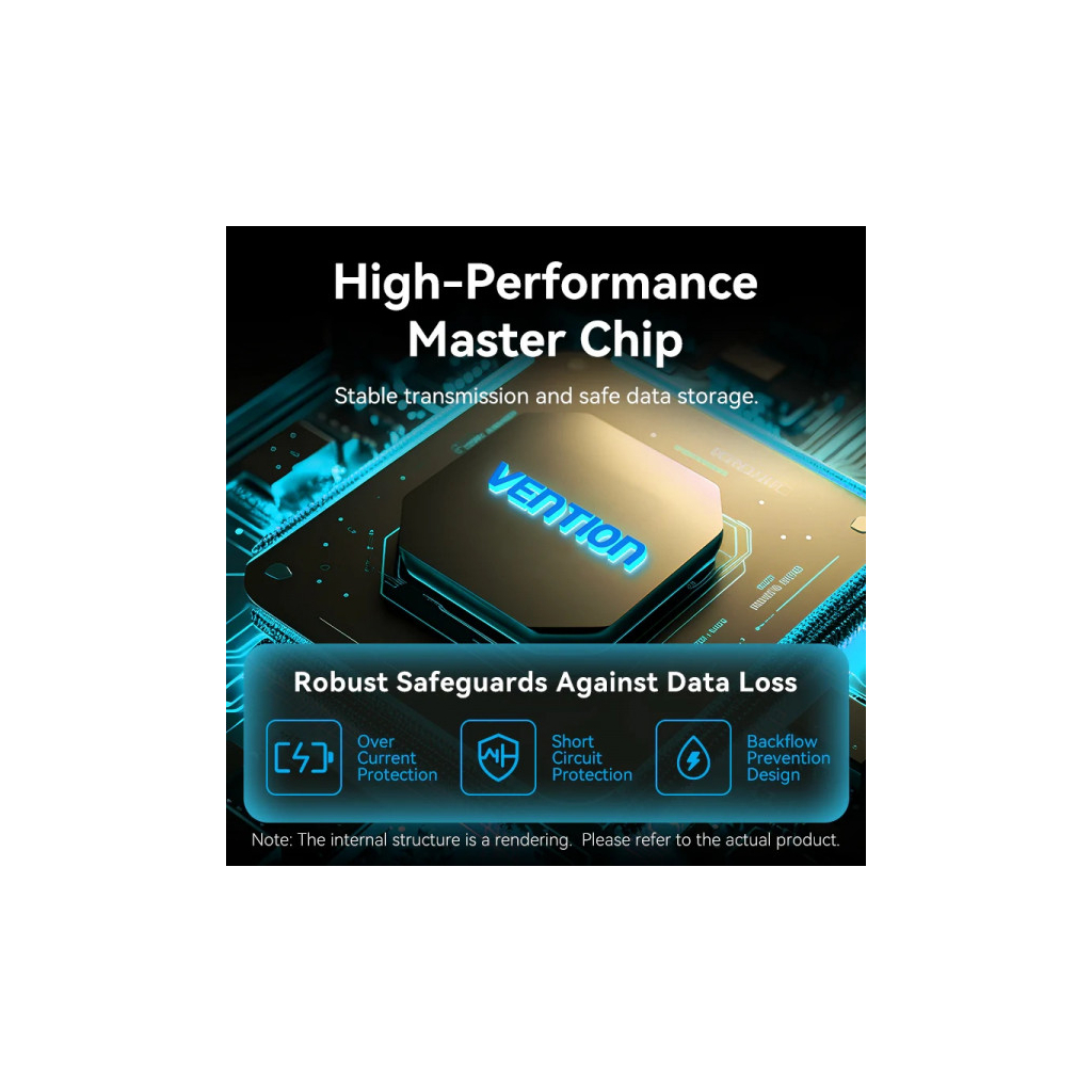 Концентратор VENTION USB-C to 4xUSB 3.0 + 1xUSB-C black (TGZHB) - зображення 9