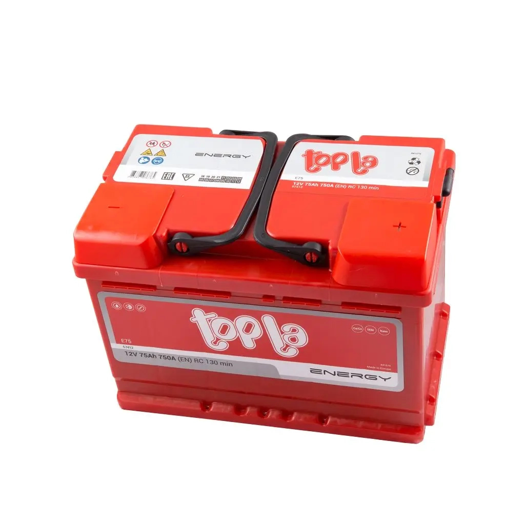 Акумулятор автомобільний Topla 75 Ah/12V Energy Euro 750A (108 075) - зображення 3