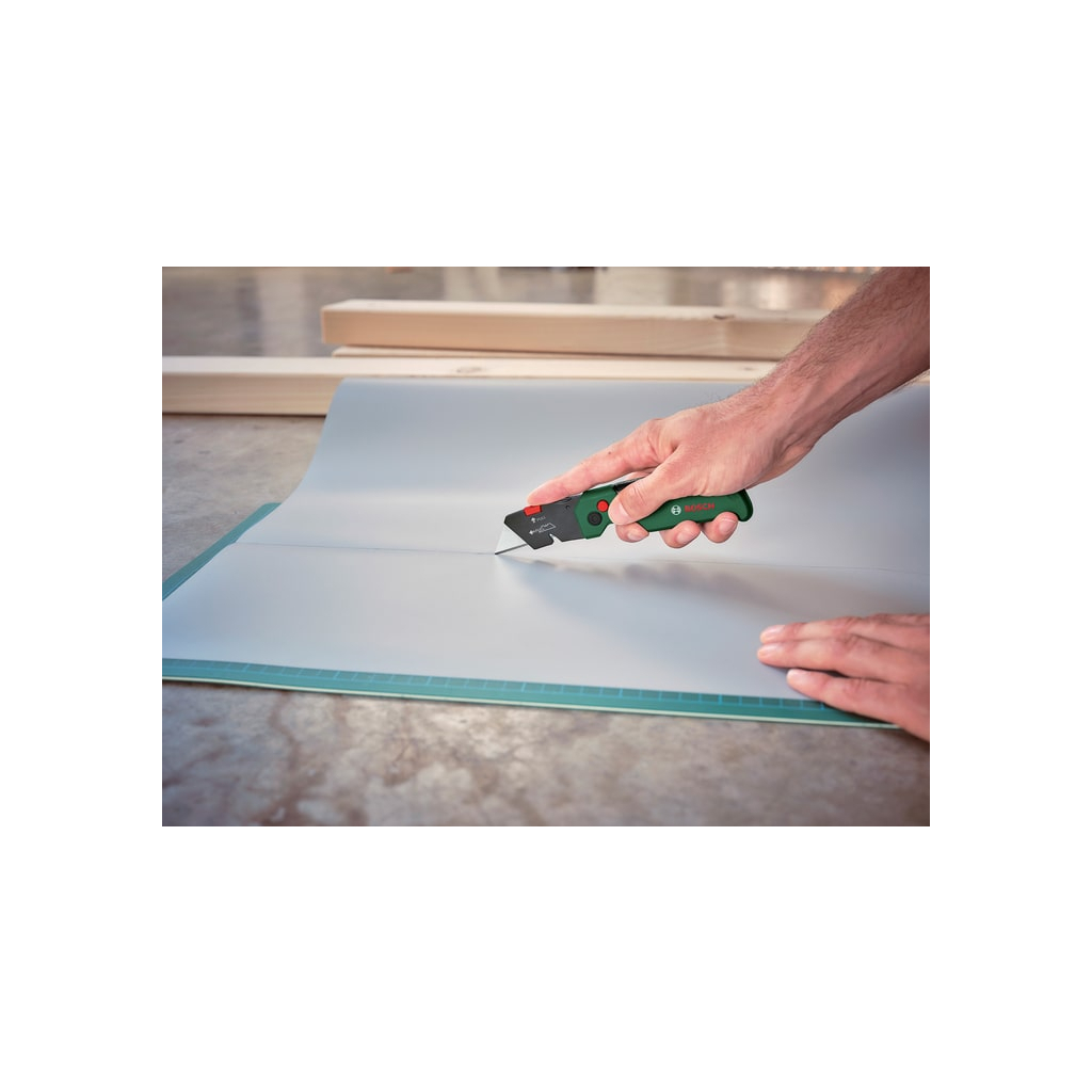 Ніж монтажний Bosch трапецієподібний складний, корпус пластик, 144мм (1.600.A02.75M) - зображення 7