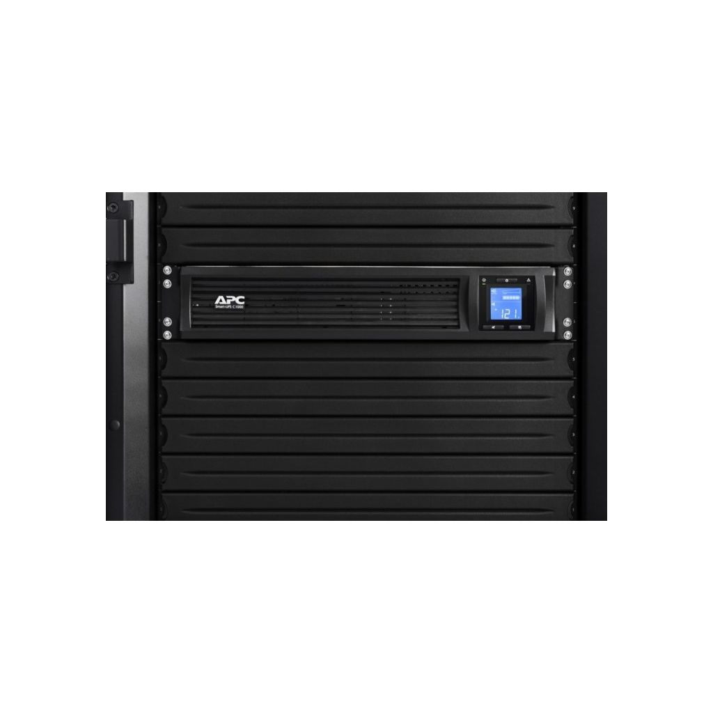 Пристрій безперебійного живлення APC Smart-UPS C 1000VA LCD RM 2U with SmartConnect (SMC1000I-2UC) - зображення 4