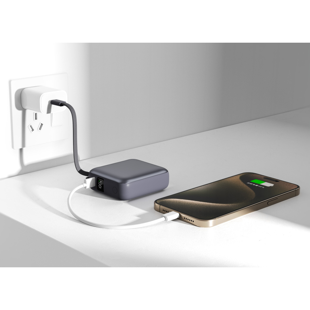 Батарея універсальна Vinga 10000 mAh 35W Display Cable (VPBB1035C) - зображення 5