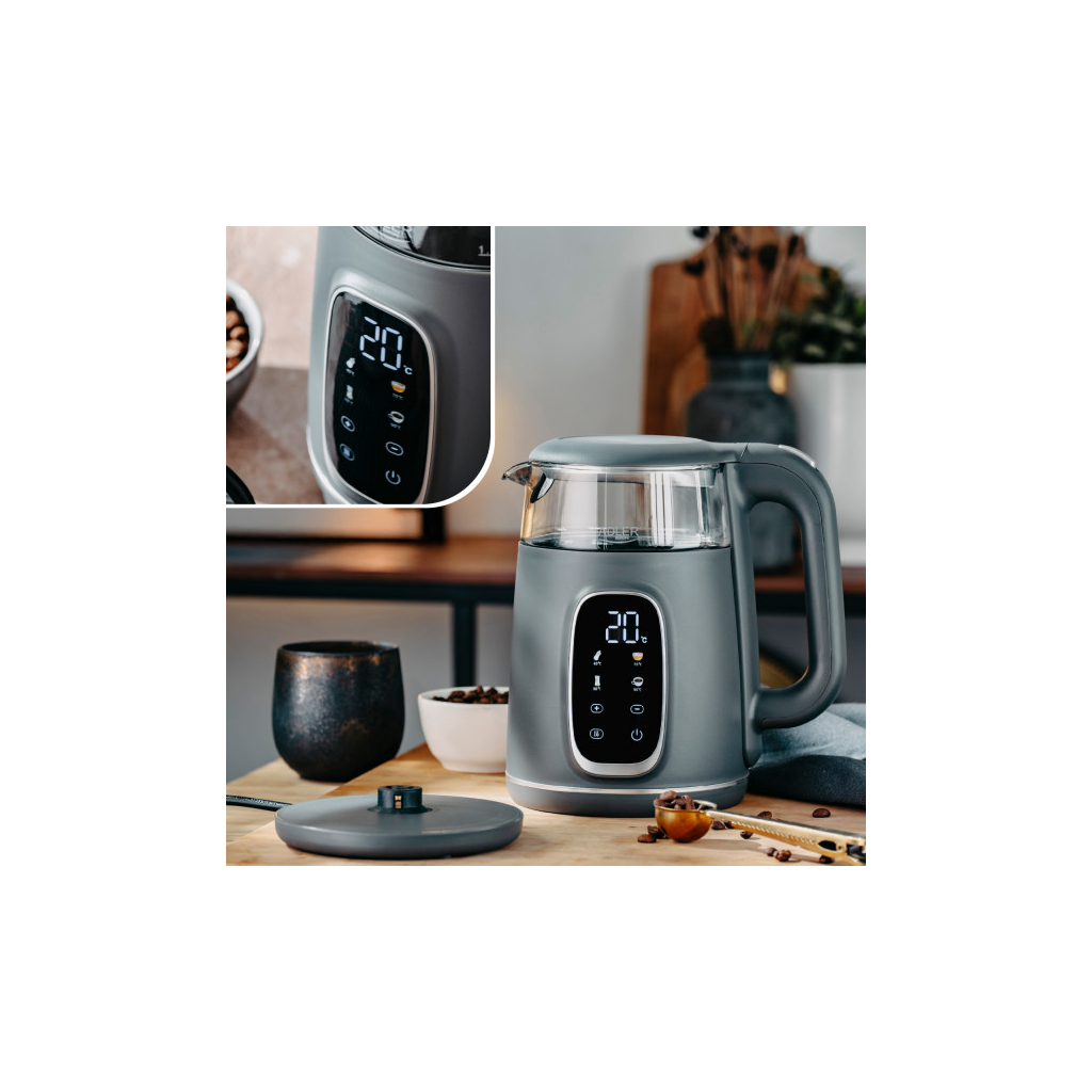 Електрочайник Adler AD 1305 grey - зображення 9