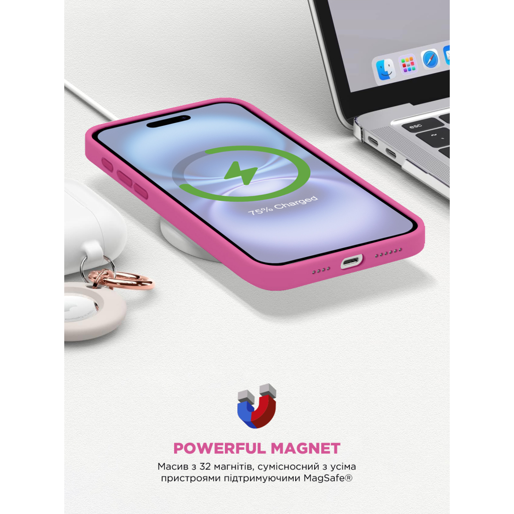 Чохол до мобільного телефона Armorstandart ICON2 MagSafe Apple iPhone 16 Fuchsia (ARM81314) - зображення 9