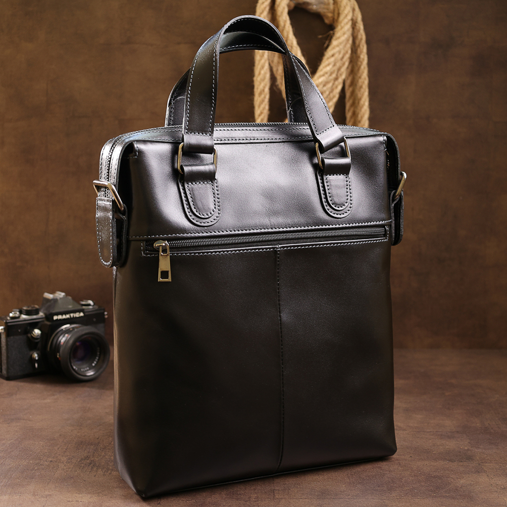 Сумка Shvigel Шкіряна Чорна (11287) - зображення 11