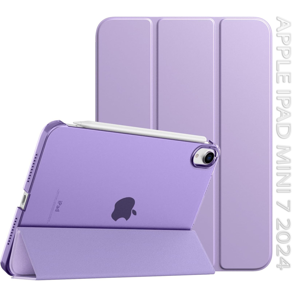 Чохол до планшета BeCover Tri Fold Hard BeCover Apple iPad Mini 7 2024 Purple (712455) - зображення 1