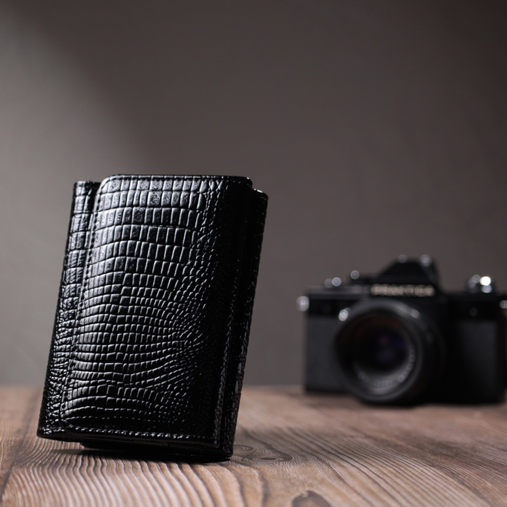 Гаманець ST Leather З натуральної шкіри Чорний (22732) - зображення 10