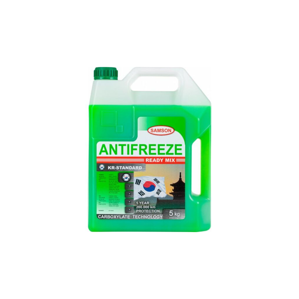 Антифриз SAMSON KR-Standard (-40) 5кг. (зелений) special Korea cars (803405) - зображення 1