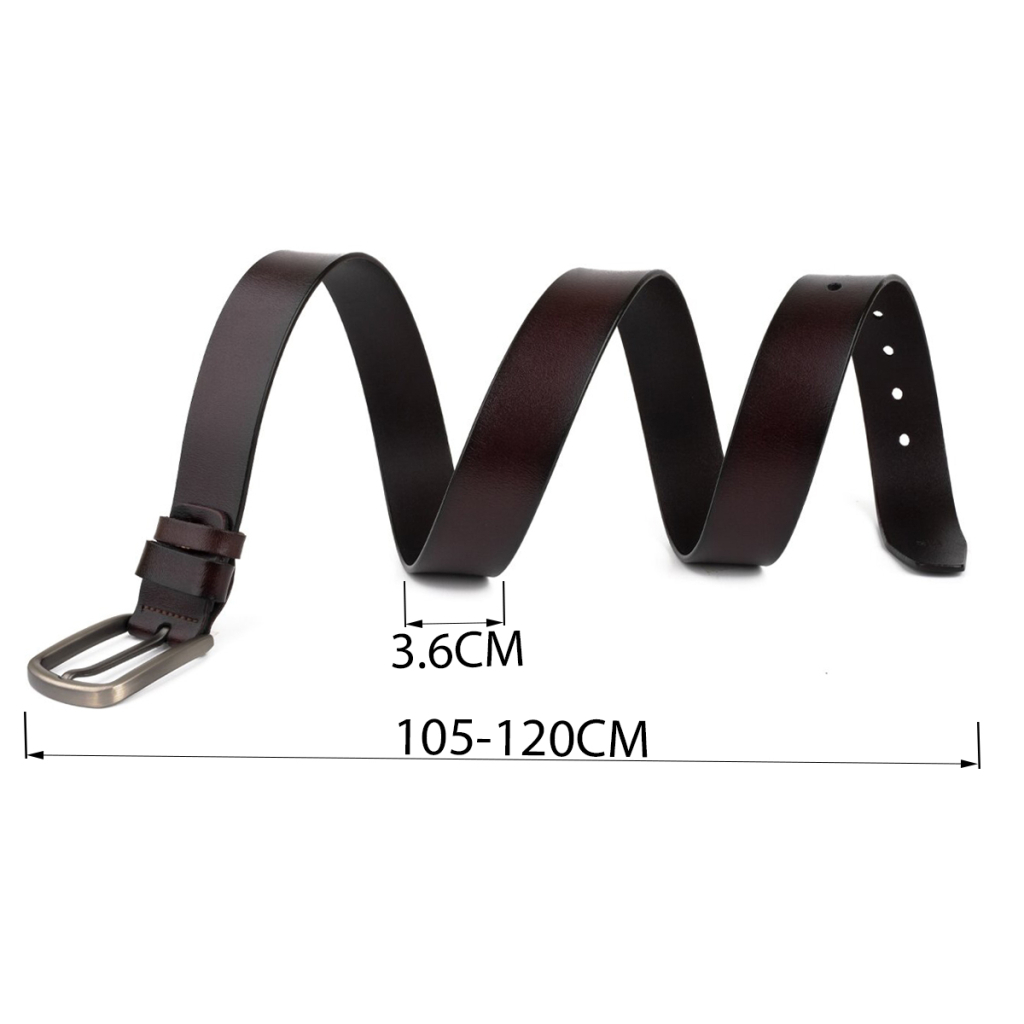 Ремінь Vintage Чоловічий із затемненою пряжкою механіка Коричневий (20315) - зображення 4