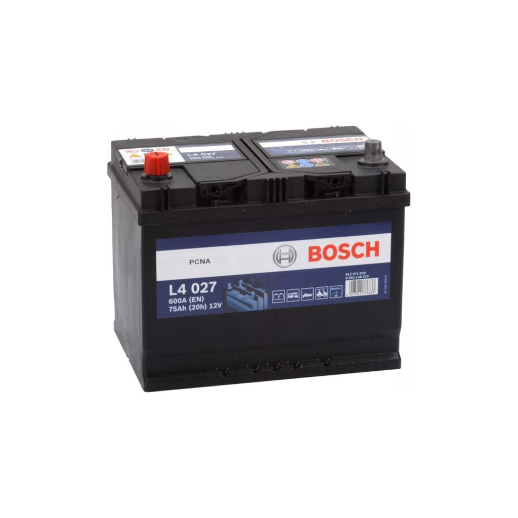 Акумулятор автомобільний Bosch 75А (0 092 L40 270) - зображення 1