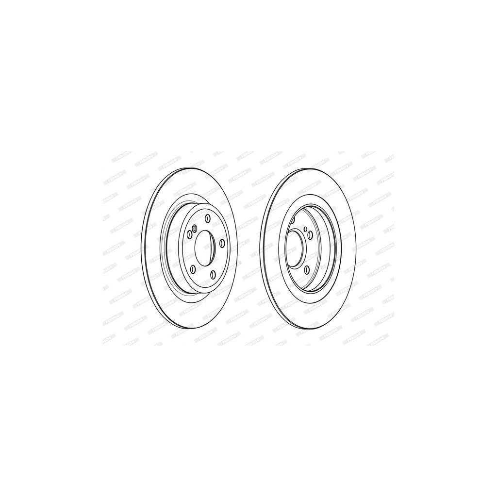 Гальмівний диск FERODO DDF2031C - зображення 1