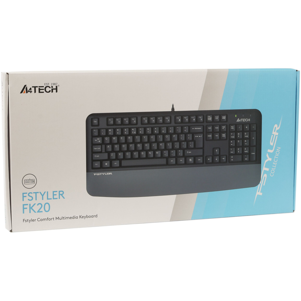 Клавіатура A4Tech FK20 USB UA Grey (4711421003209) - зображення 4