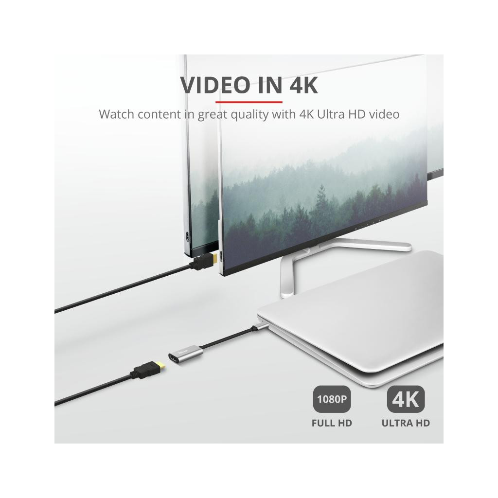 Перехідник Trust USB-C to HDMI Adapter (23774) - изображение 7