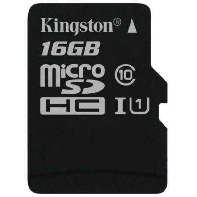Карта пам'яті Kingston 16GB microSDHC Class 10 UHS-I (SDC10G2/16GBSP) - зображення 1
