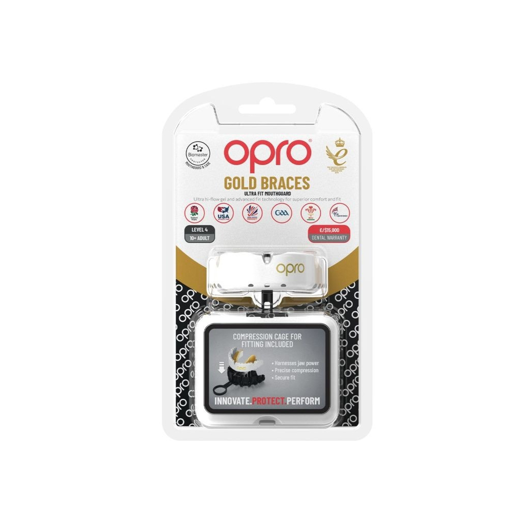 Капа Opro Gold Braces під брекети White/Gold (102506004) (Gold_Braces_Wh/Gold) - изображение 10