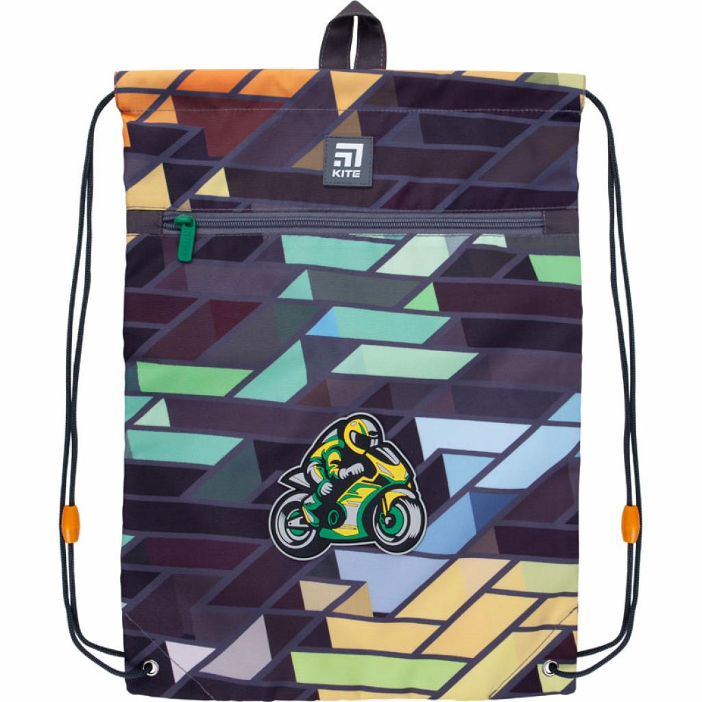 Сумка для взуття Kite Education Motorbike з кишенею (K21-601M-8) - зображення 1