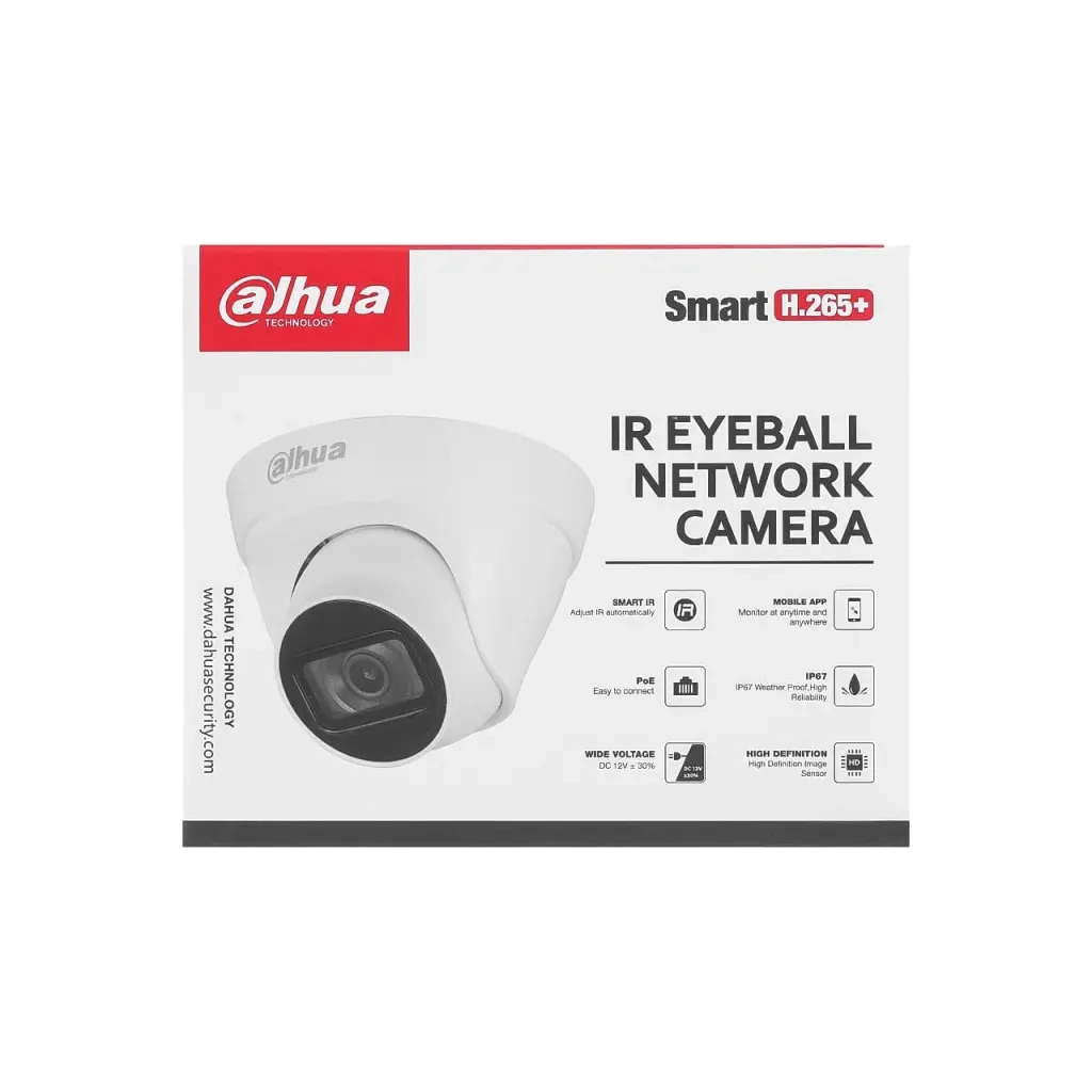 Камера відеоспостереження Dahua DH-IPC-HDW1230T1 (2.8) - зображення 5