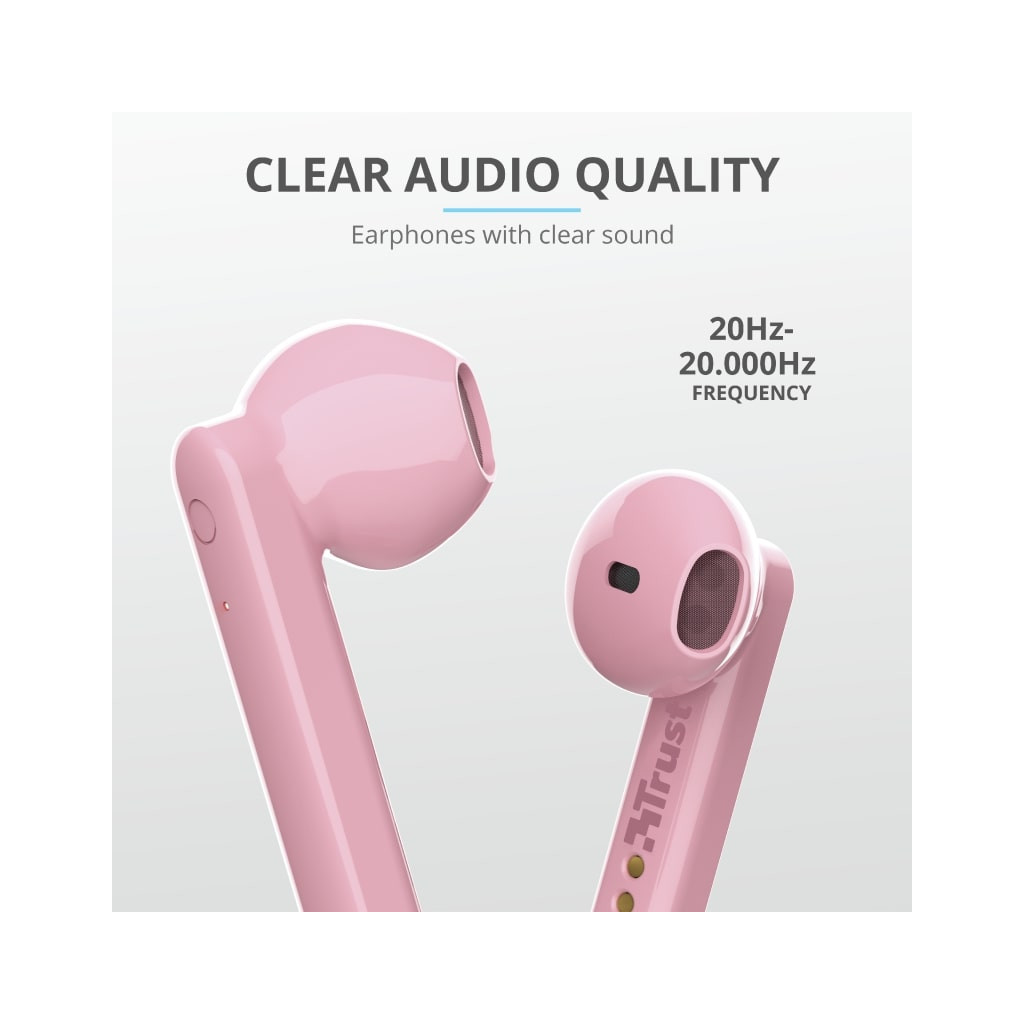 Навушники Trust Primo Touch True Wireless Mic Pink (23782) - зображення 10