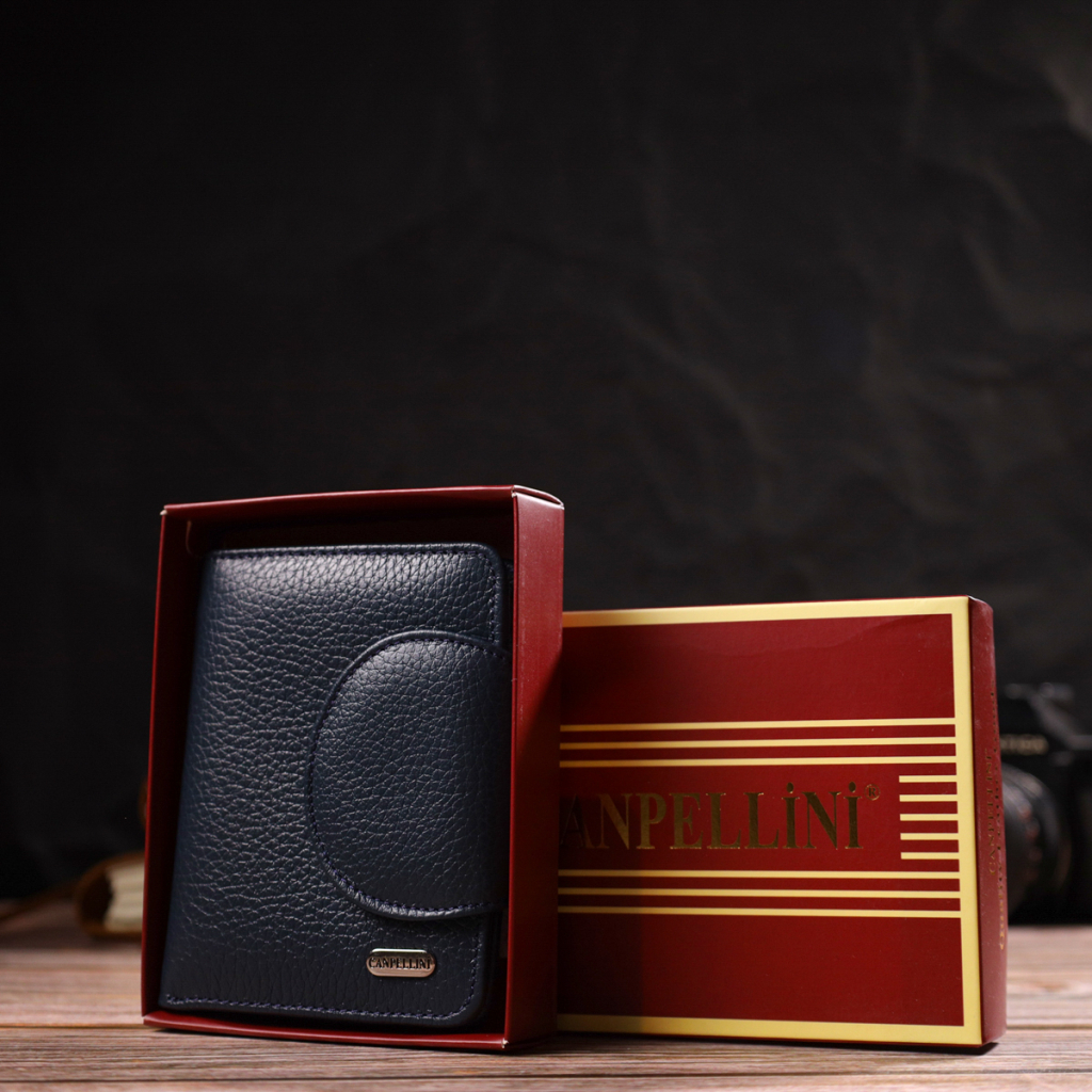 Портмоне Canpellini З натуральної шкіри Синє (21809) - зображення 10