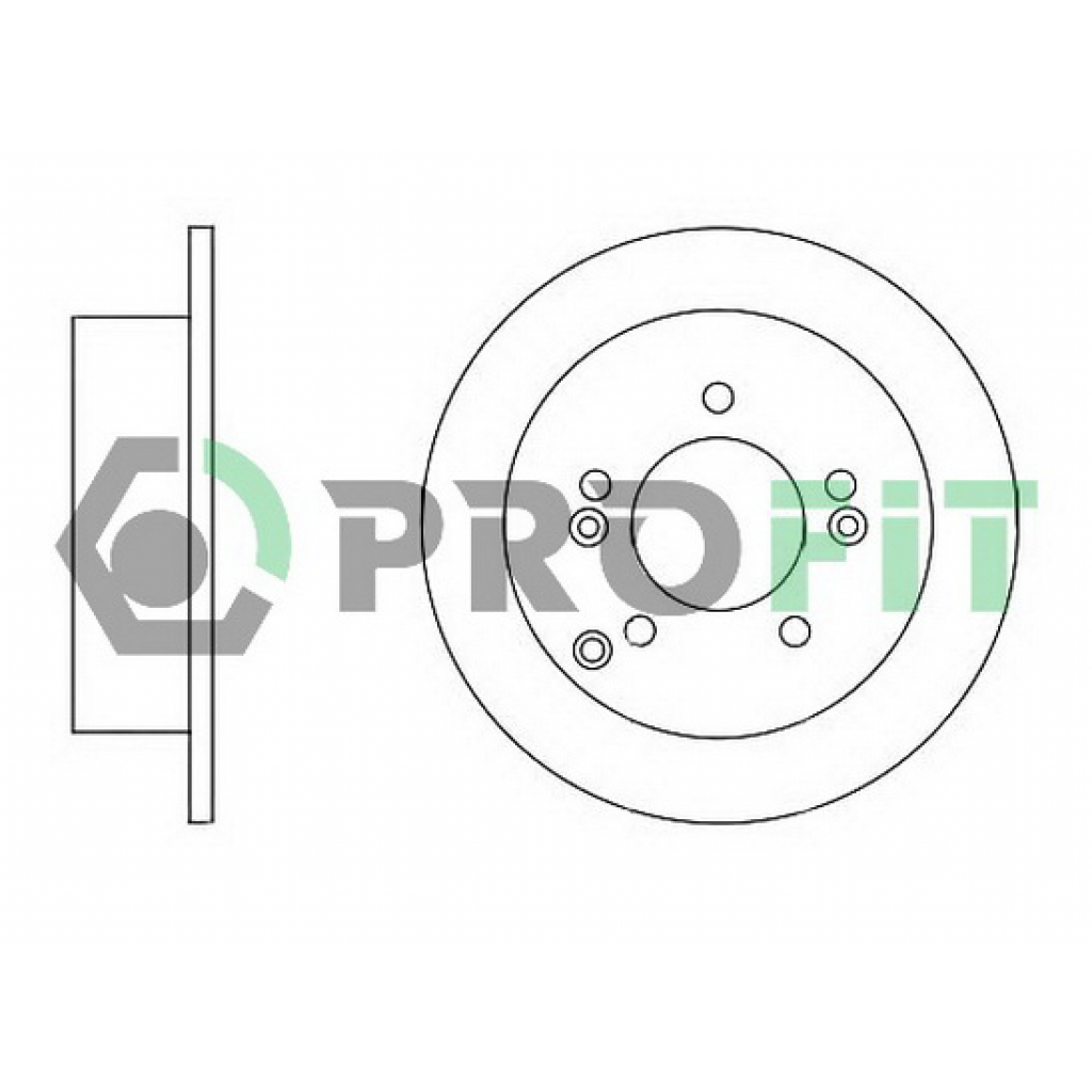 Гальмівний диск Profit 5010-1447 - зображення 1