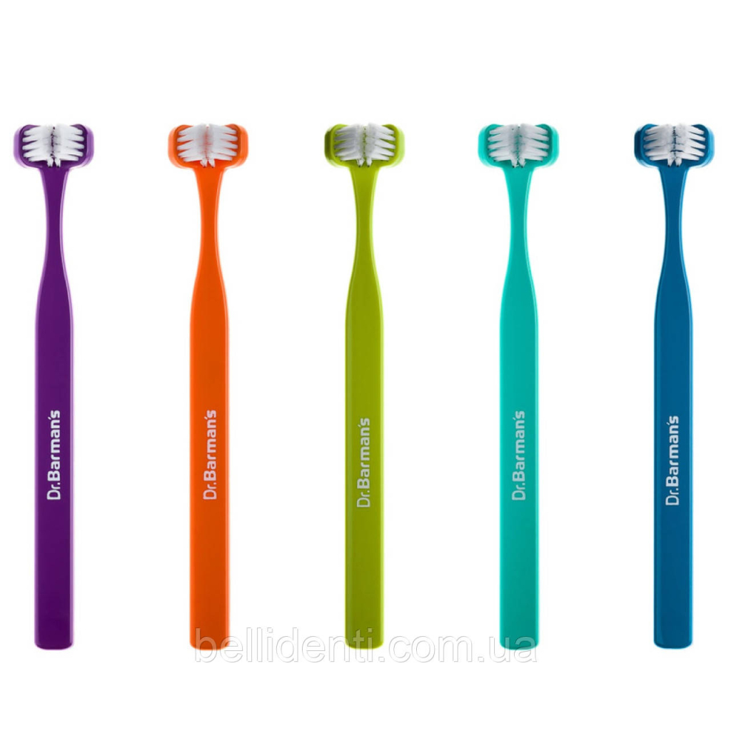 Дитяча зубна щітка Dr. Barman's Superbrush (Dentaco AG), 9603210000, тристороння (від 0-6 років), помаранчева (8.121/4) - изображение 3