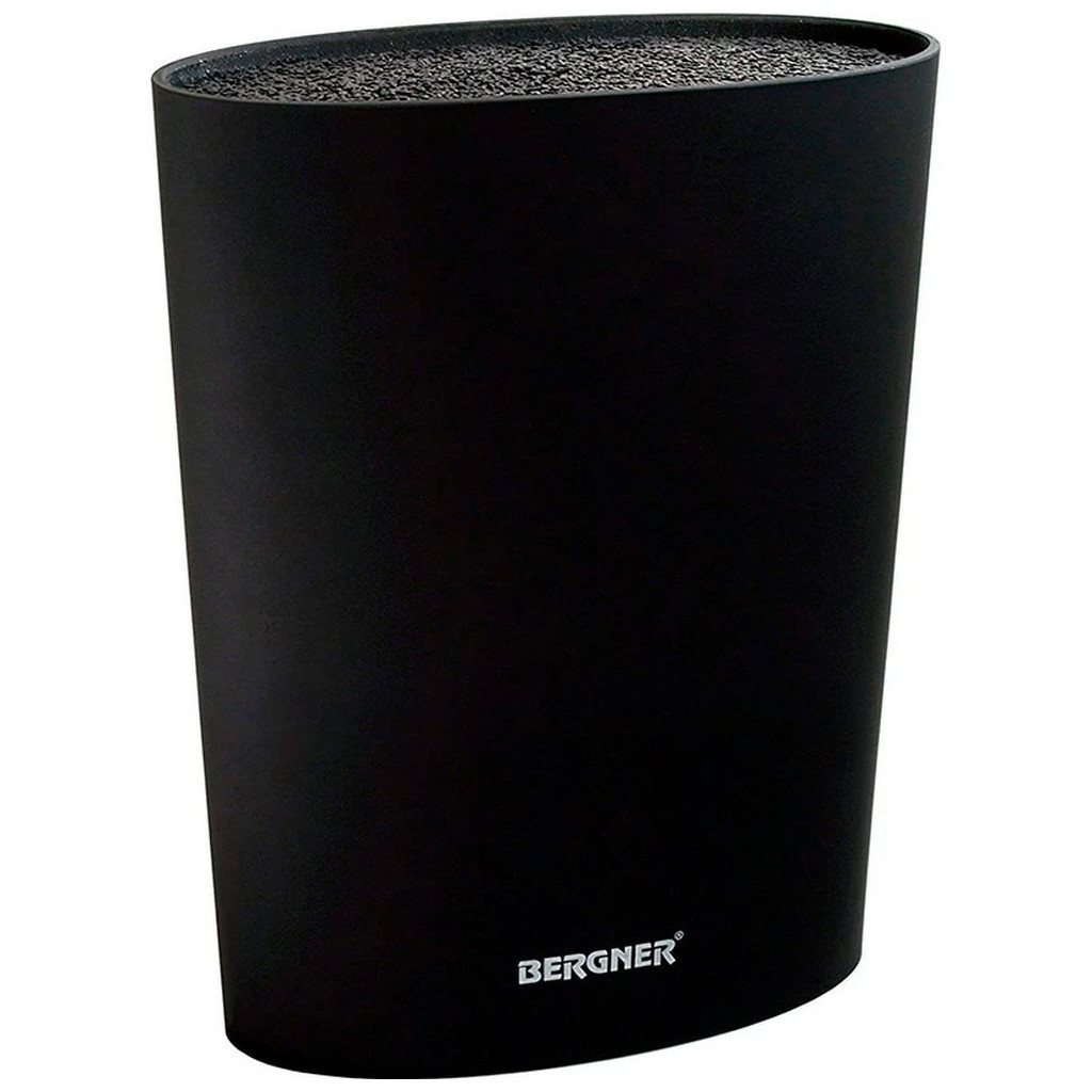 Підставка для ножів Bergner Black & White 15,6 х 6,6 х 22 см (BG-3997-BL) - зображення 1
