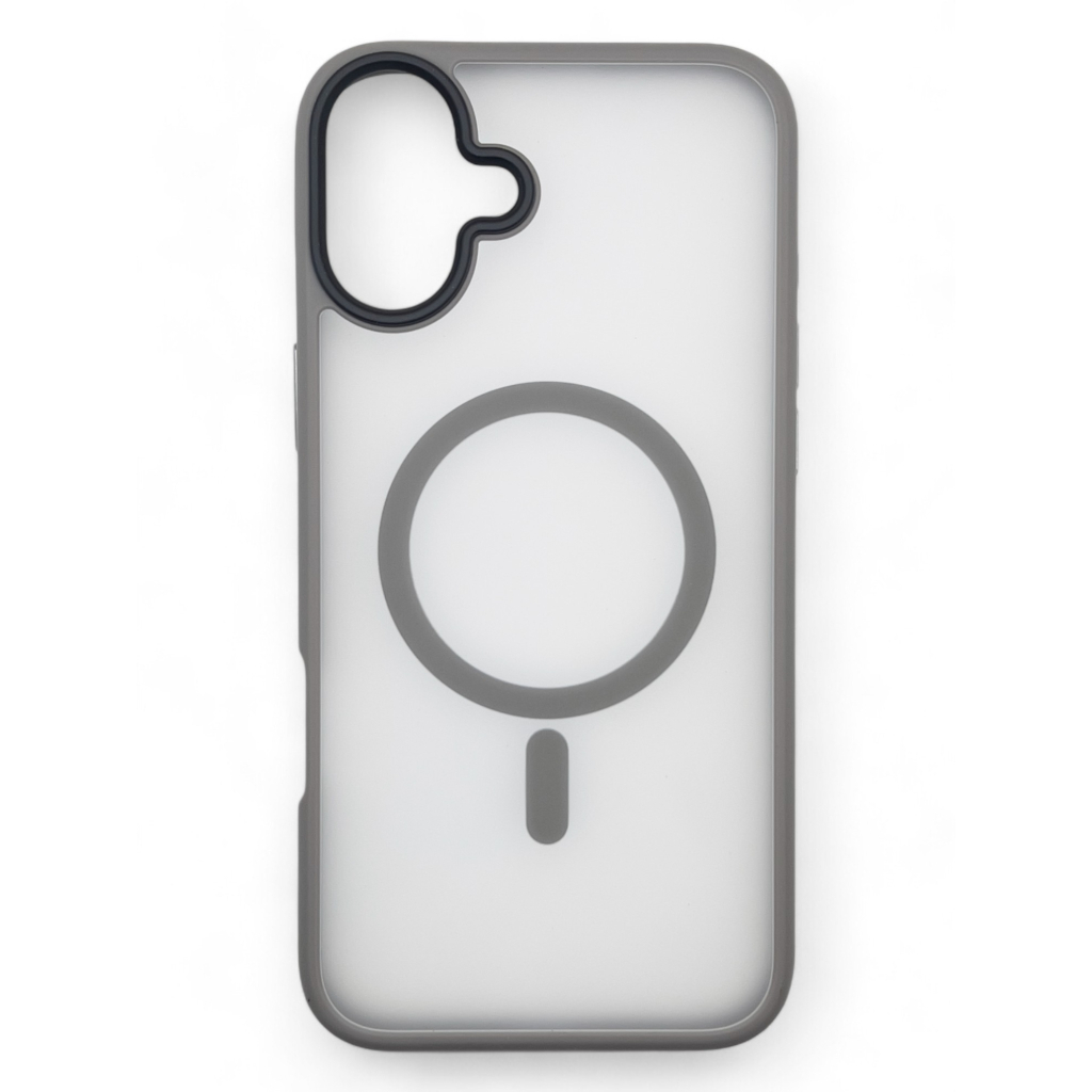 Чохол до мобільного телефона BeCover Metal Buttons Case (MagSafe) для Apple iPhone 16 Gray (712092) - зображення 1