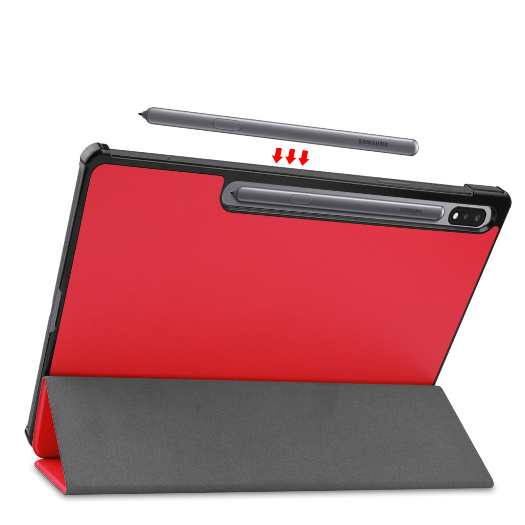 Чохол до планшета BeCover Smart Case Samsung Tab S9 Plus (SM-X810/SM-X816)/S9 FE Plus (SM-X610/SM-X616) 12.4" Red (710325) - зображення 5
