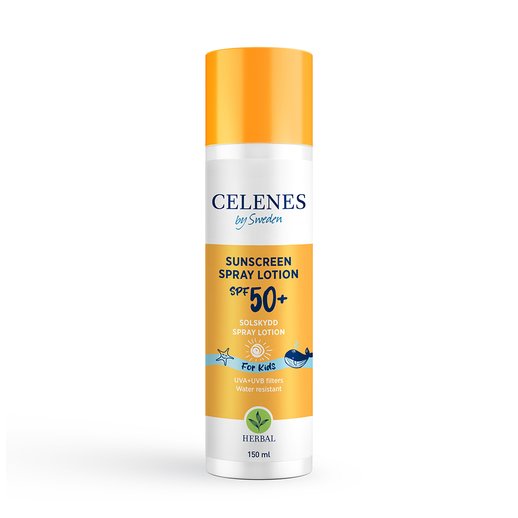 Засіб від засмаги Celenes Sunscreen Spray Lotion For Kids SPF50+ Сонцезахисний спрей-лосьйон для дітей 150 мл (7350104248284) - зображення 1
