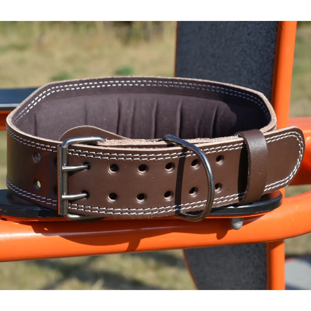 Атлетичний пояс MadMax MFB-246 Full leather шкіряний Chocolate Brown S (MFB-246_S) - зображення 6